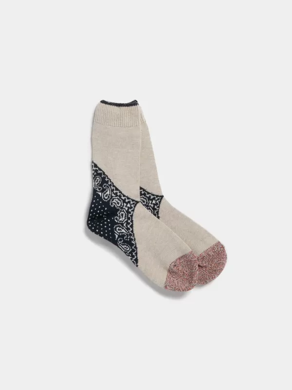 Kapital 96 Yarns Heel Paisley Bandana Socks^ Socks