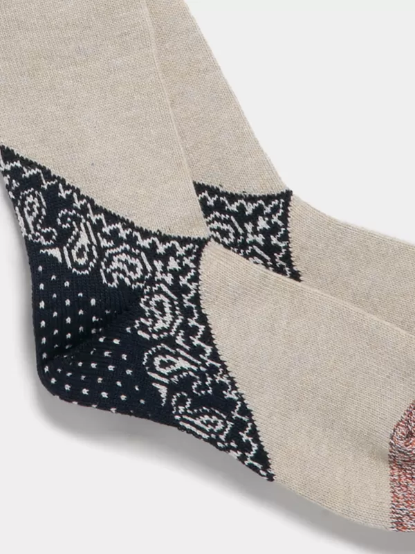 Kapital 96 Yarns Heel Paisley Bandana Socks^ Socks