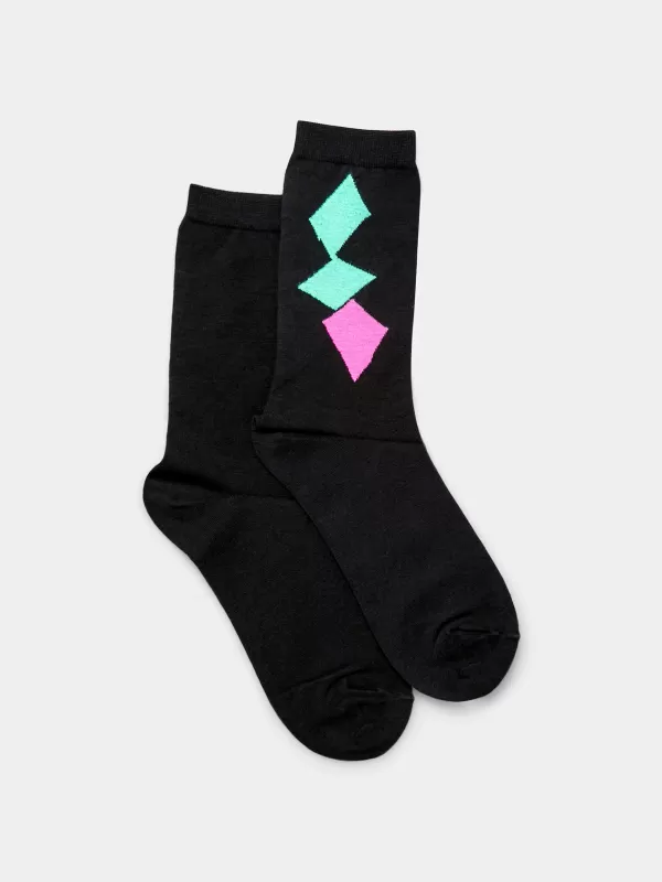 Comme Des Garçons Homme Plus Argyle Black Socks^ Socks