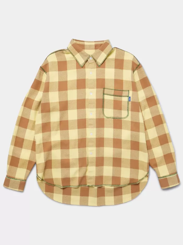 AWAKE NY Contrast Stitch Flannel^ Shirts