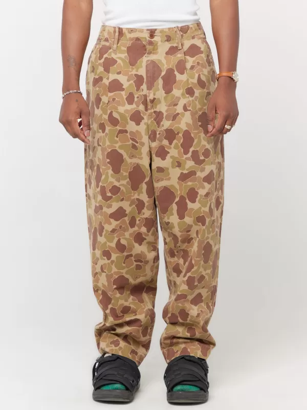 Kapital Herringbone Happy Peek-A-Boo Camo Nime Pants^ Pants