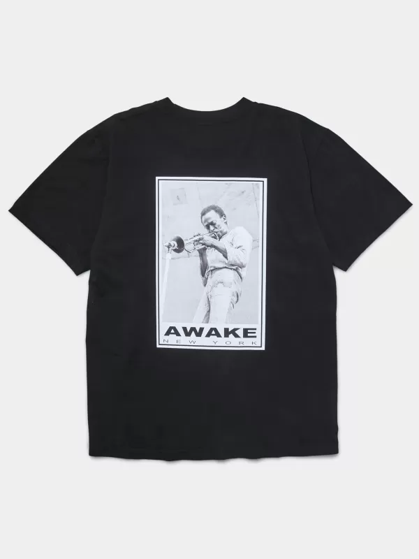 AWAKE NY Miles Davis Printed Short Sleeve Tee^ T-Shirts