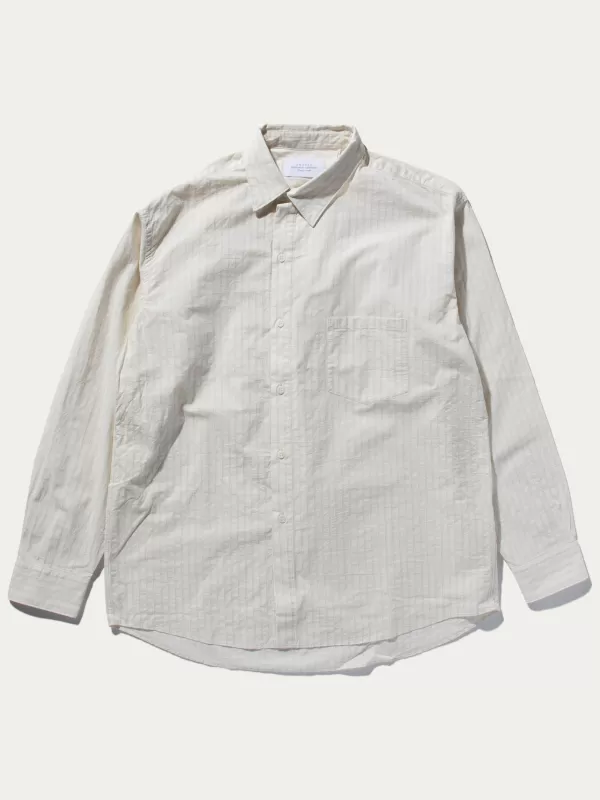 Unused Natural Stripe Shirt^ Shirts