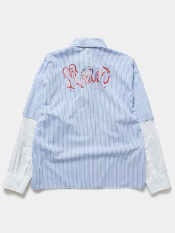 Marni Striped Organic Cotton Shirt^ Shirts